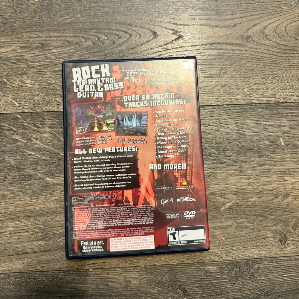 PlayStation 2‎ Guitar Hero II Game
